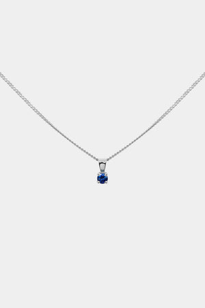 Birthstone Pendant | 9K White Gold | Natasha Schweitzer