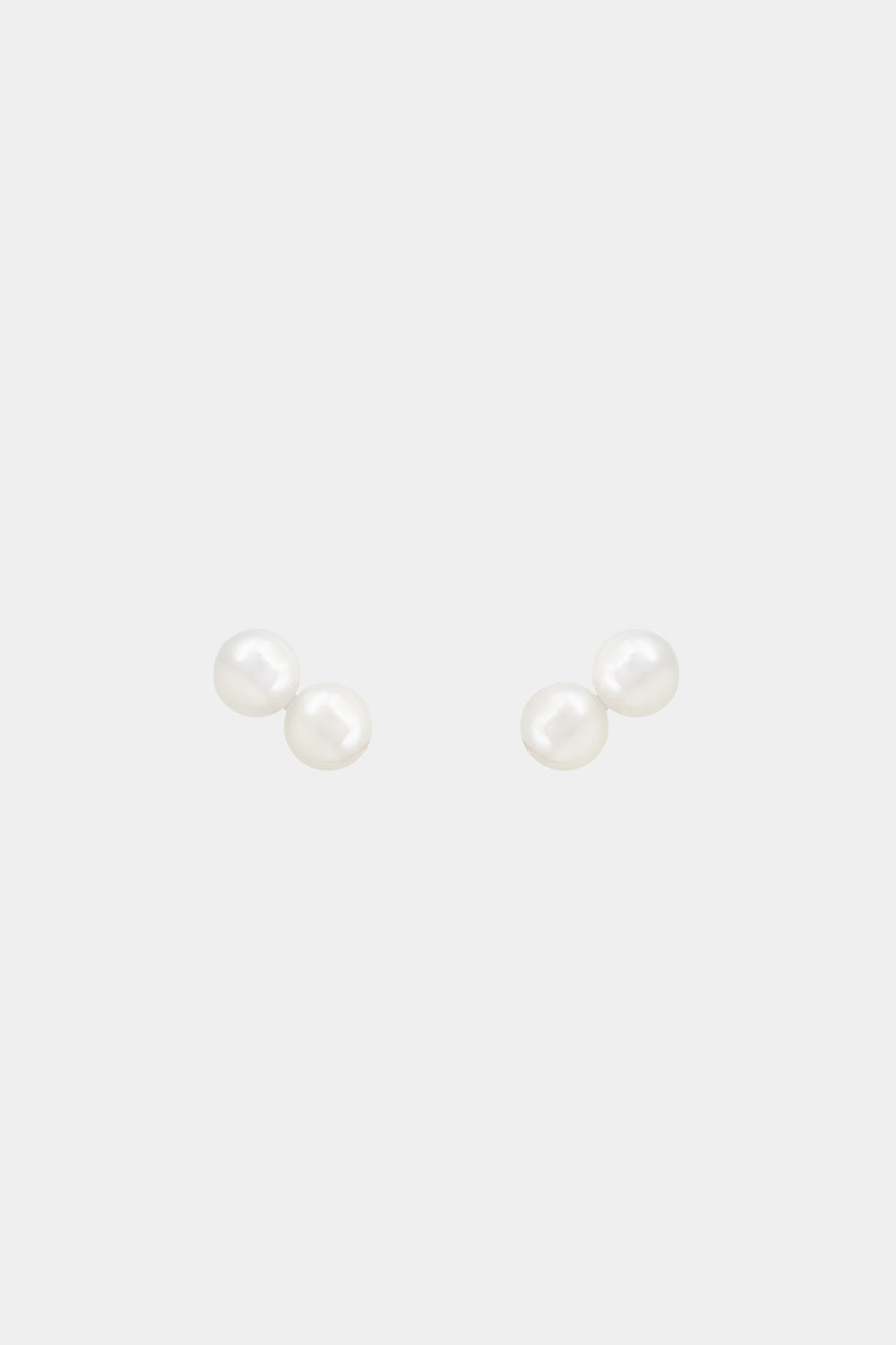 Sarah 2 Pearl Studs | Silver| Natasha Schweitzer