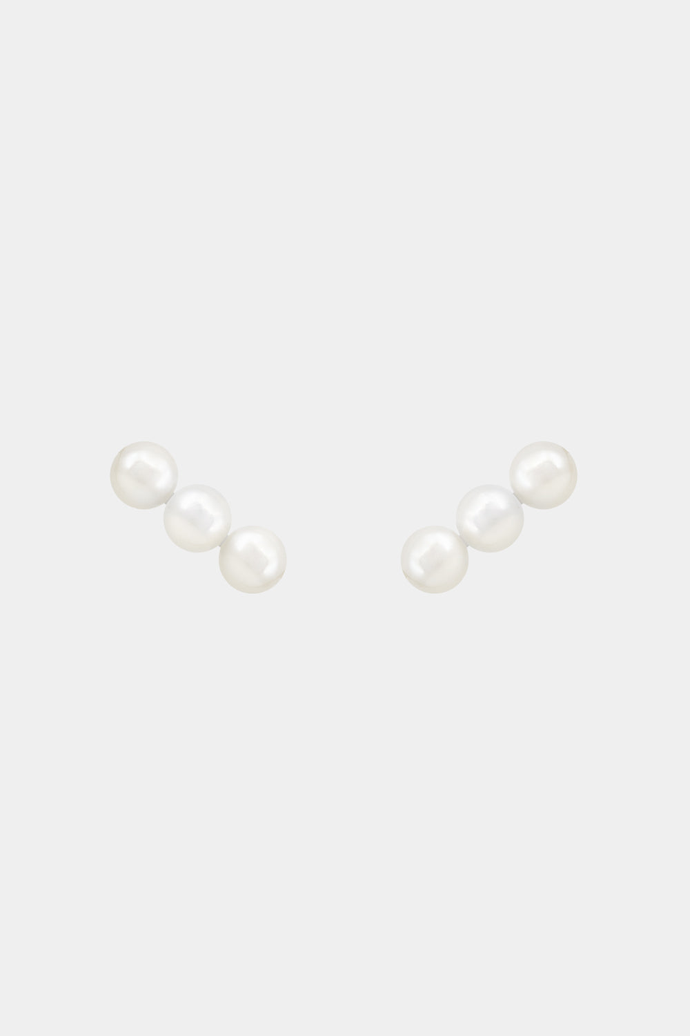 Sarah 3 Pearl Studs | Silver| Natasha Schweitzer