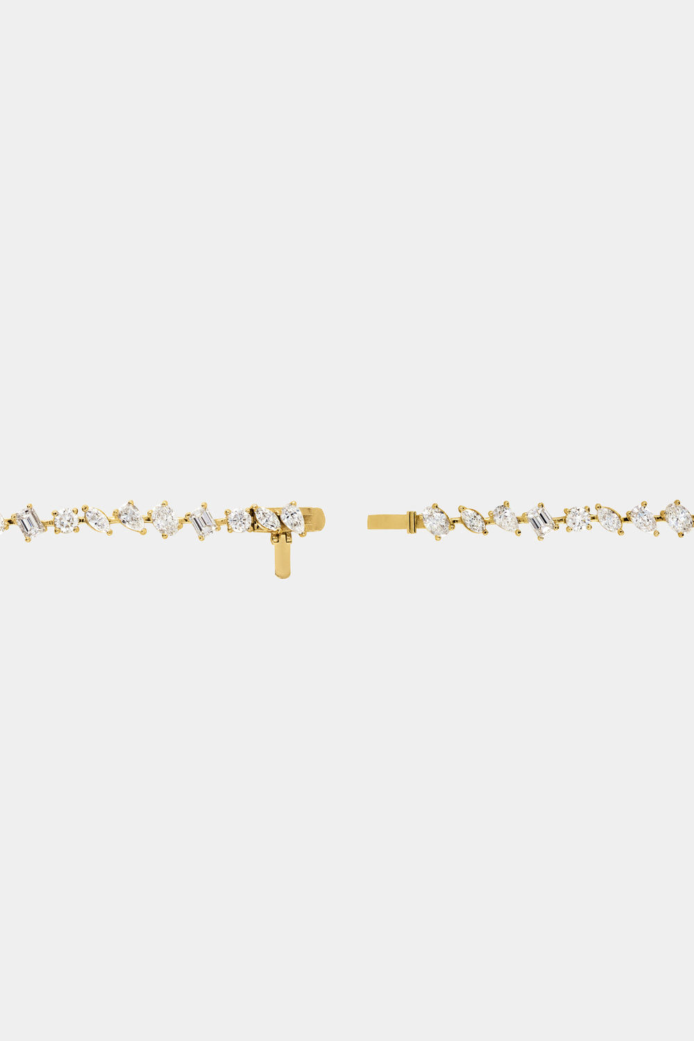 Small Scattered Diamond Tennis Bracelet | 18K Yellow Gold| Natasha Schweitzer