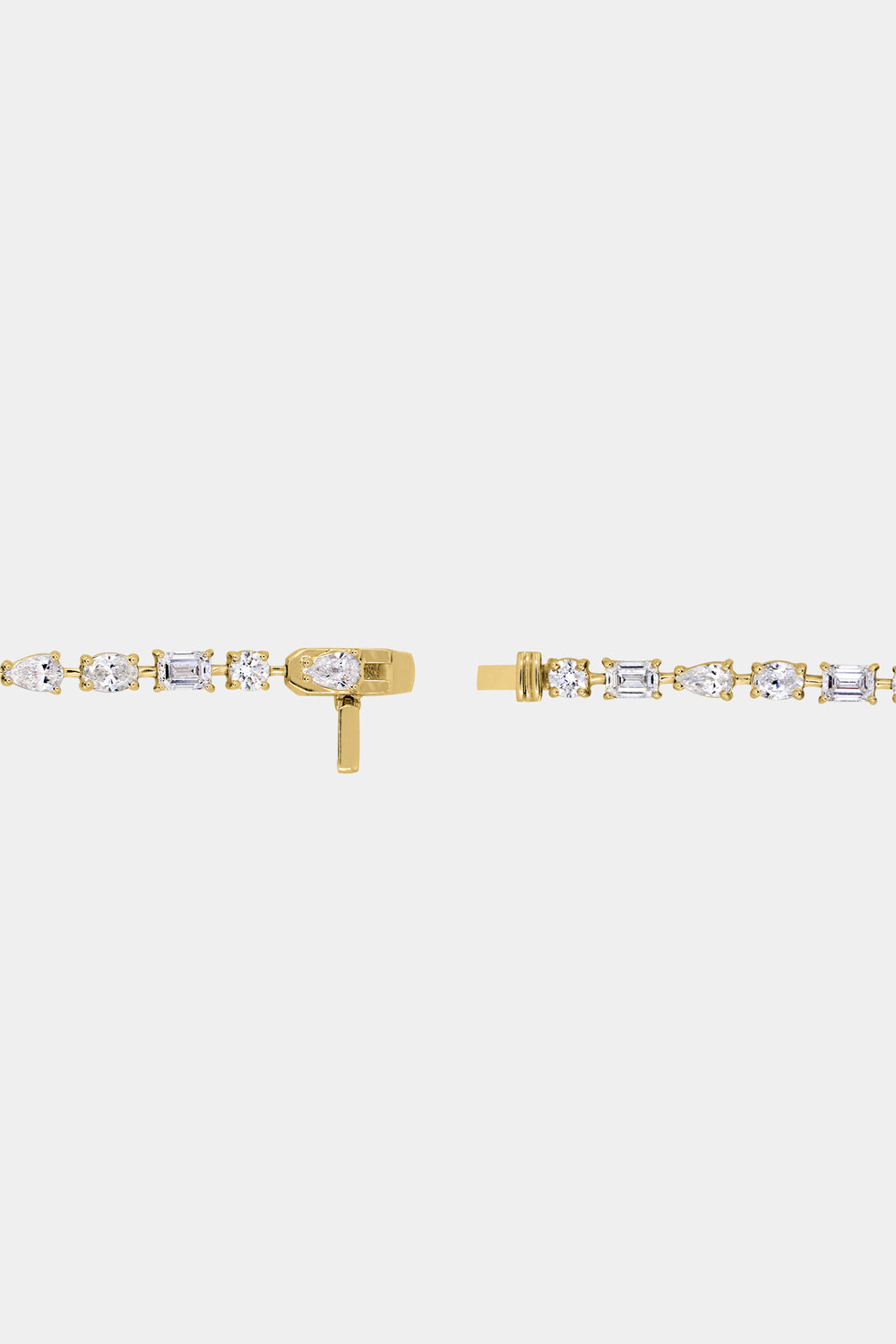 Large Scattered Diamond Tennis Bracelet | 18K Yellow Gold| Natasha Schweitzer
