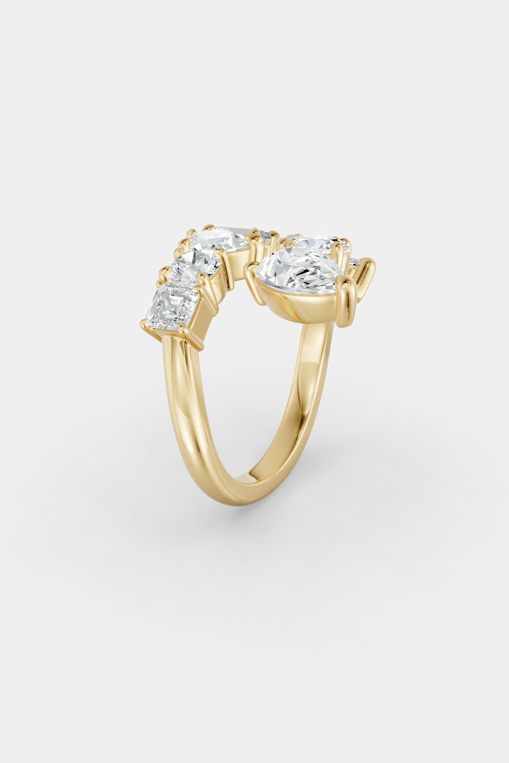 Scattered Diamond Wrap Ring | Diamond, Emerald, Sapphire| Natasha Schweitzer
