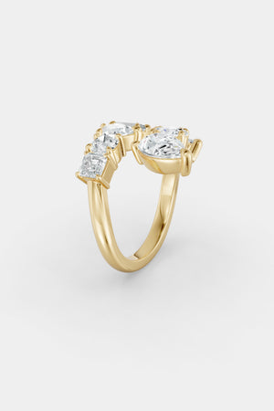 Scattered Diamond Wrap Ring | Diamond, Emerald, Sapphire | Natasha Schweitzer