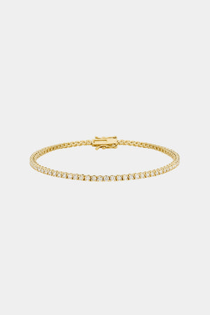 Tennis Bracelet 0.02ct | 18K Yellow Gold | Natasha Schweitzer