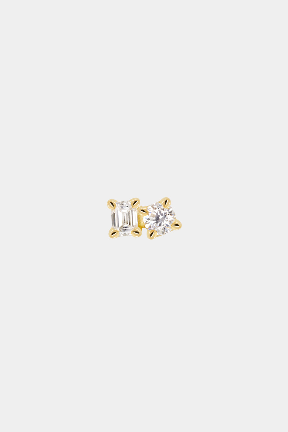 Toi et Moi Stud | 18K Yellow Gold, more diamond options available