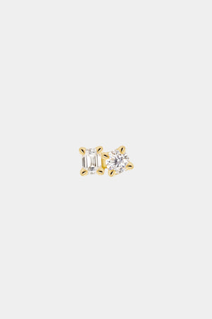 Toi et Moi Stud | 18K Yellow Gold, more diamond options available | Natasha Schweitzer