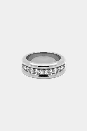 Triple Orielle Diamond Band | 18K White Gold | Natasha Schweitzer