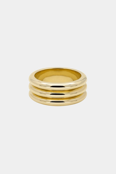 NATASHA SCHWEITZER | Triple Orielle Ring | 9K Yellow Gold