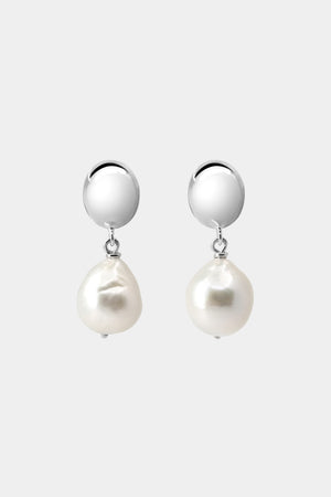 Vivienne Baroque Pearl Earrings | Silver or 9K White Gold | Natasha Schweitzer