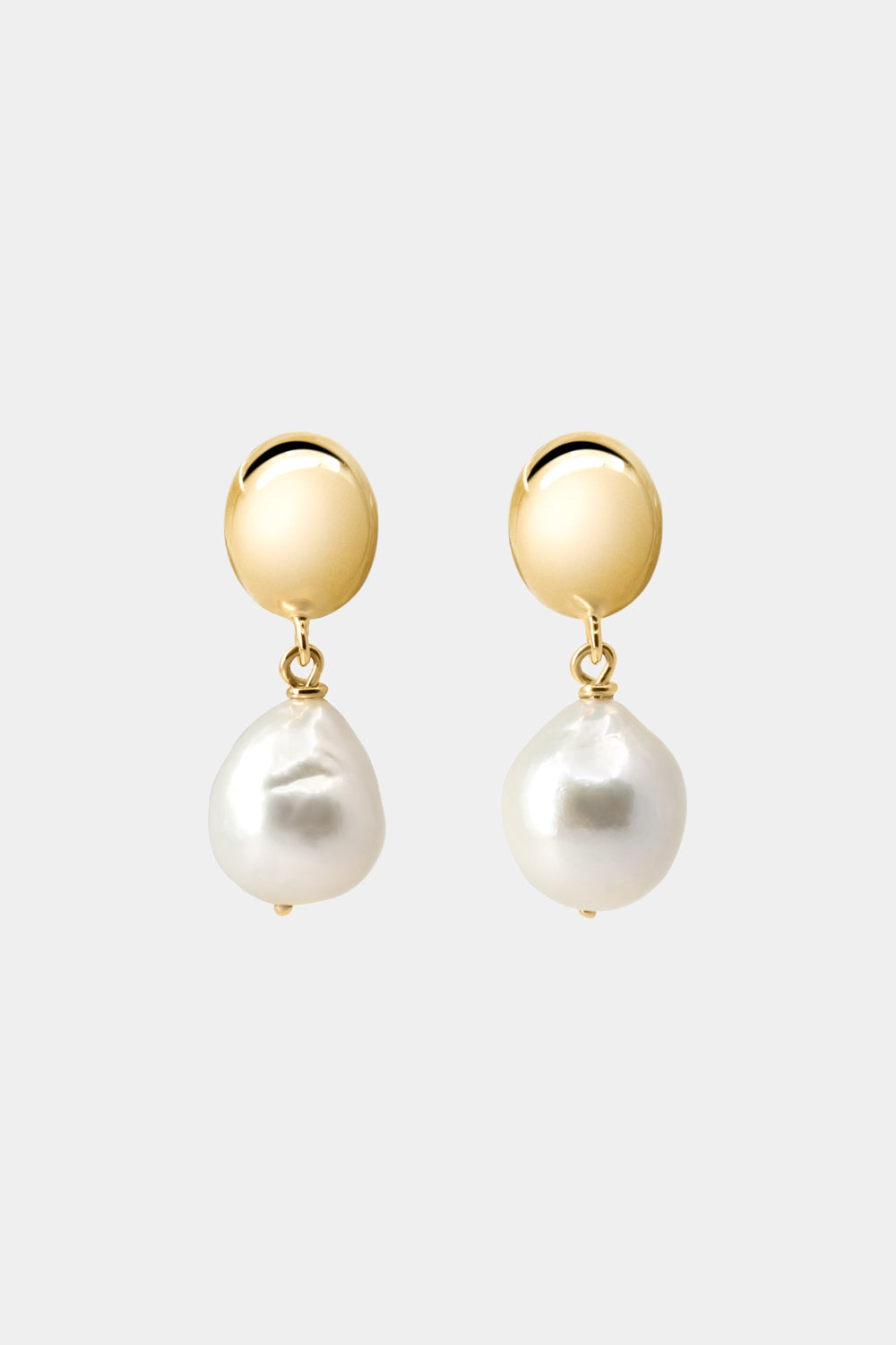 Vivienne Baroque Pearl Earrings | 9K Yellow Gold| Natasha Schweitzer