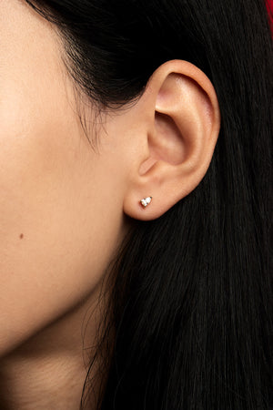 Pear Diamond Stud Earrings | 18K Yellow Gold | Natasha Schweitzer