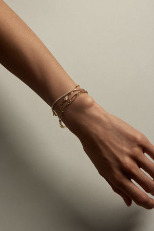 Mini Lennox Bracelet | 9K Yellow or Rose Gold | Natasha Schweitzer