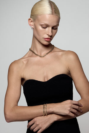 Mini Margot Chain Bracelet | Silver or 9K White Gold | Natasha Schweitzer