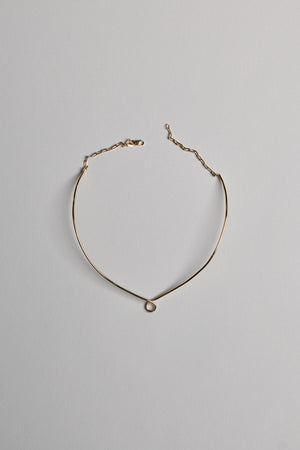 Omega Loop Necklace | 9K Yellow Gold, Customise | Natasha Schweitzer