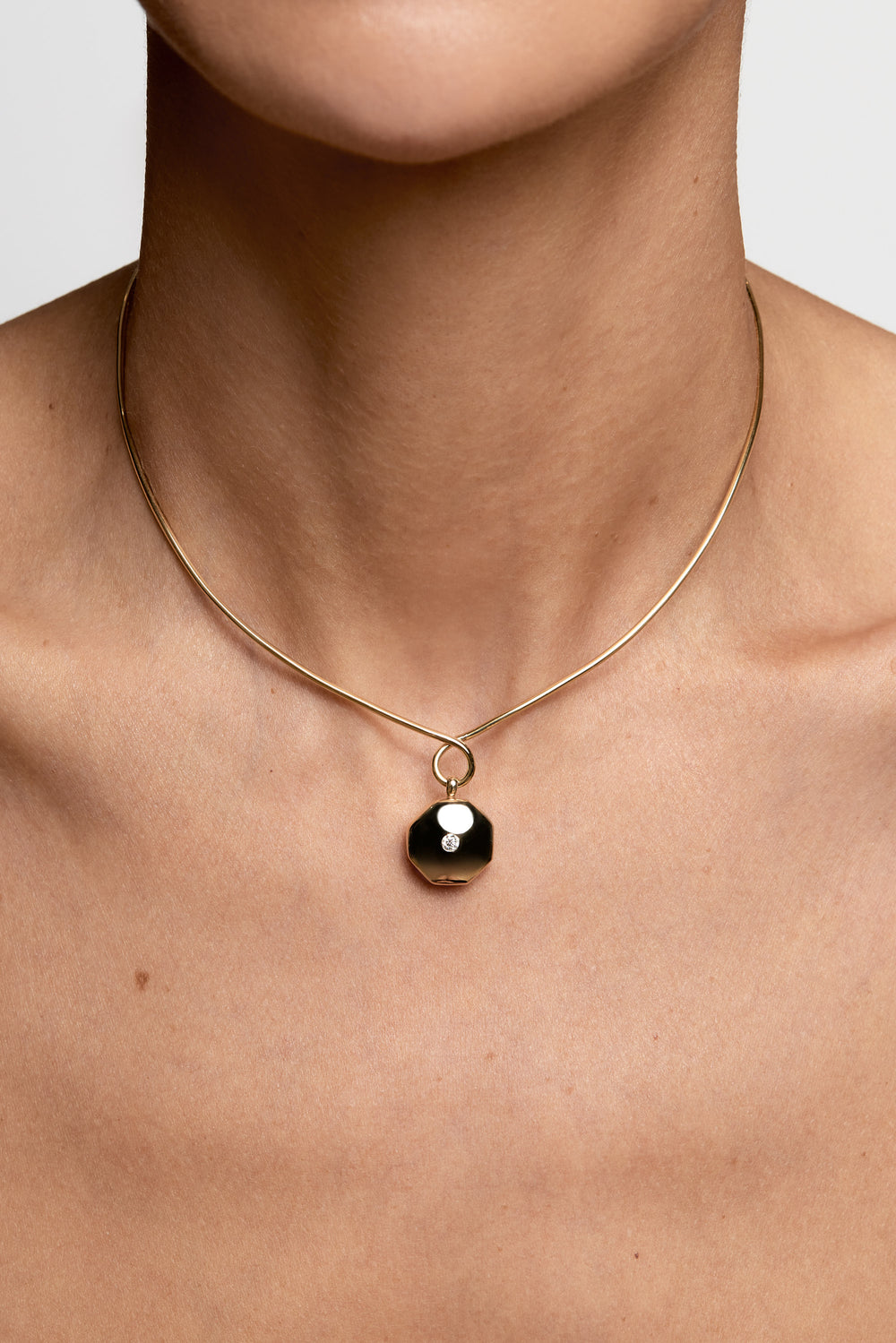 Omega Loop Necklace | Silver, Customise| Natasha Schweitzer