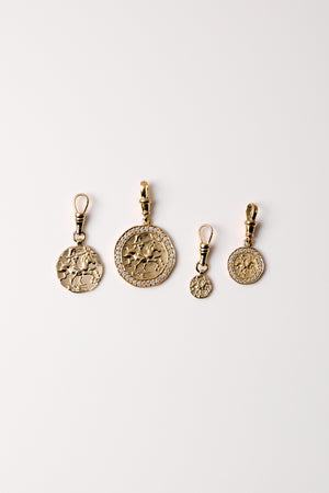 Mini Warrior Coin Attachment | White Gold | Natasha Schweitzer
