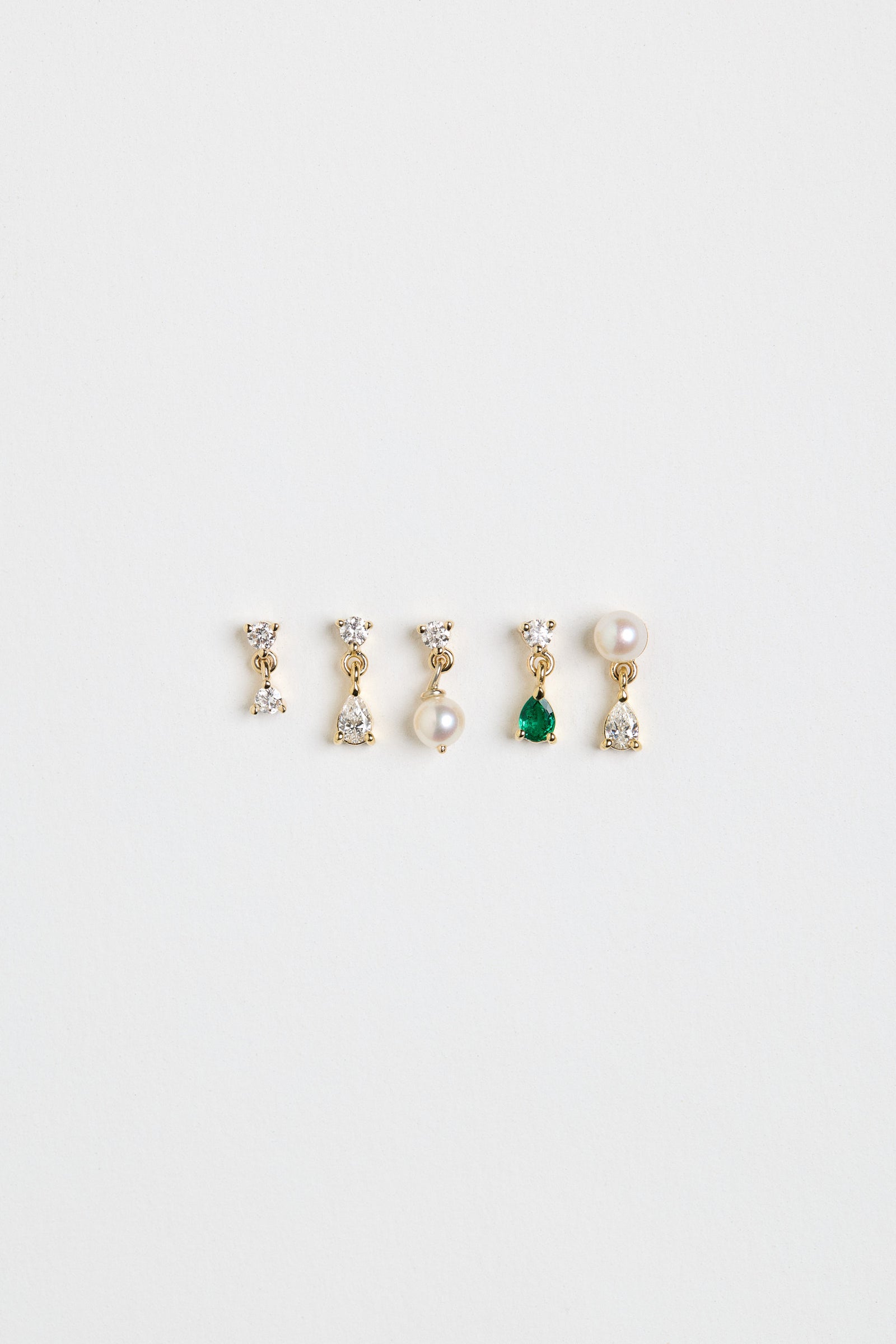 Ilona Pearl And Pear Diamond Earrings | 18K White Gold| Natasha Schweitzer