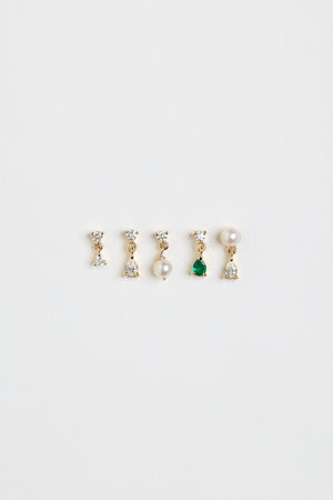 Ilona Pearl And Pear Diamond Earrings | 18K White Gold | Natasha Schweitzer