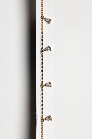 Ilona Pear Diamond Necklace | 18K White Gold | Natasha Schweitzer