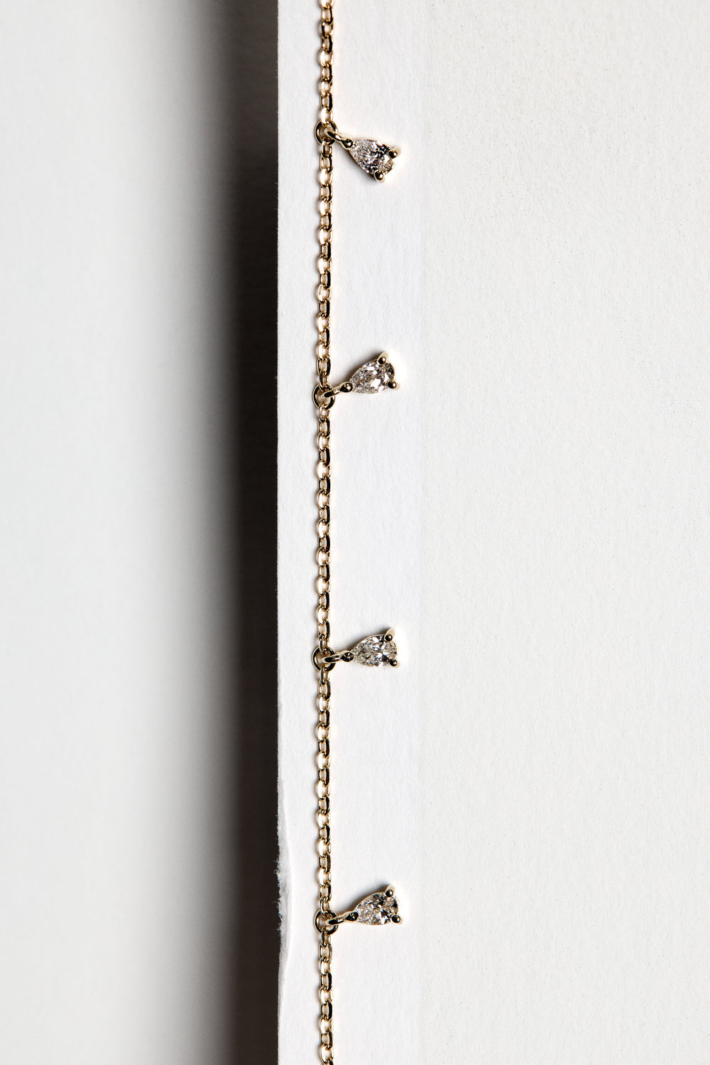 Ilona Pear Diamond Necklace | 18K Yellow Gold| Natasha Schweitzer
