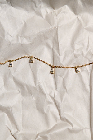 Ilona Pear Diamond Necklace | 18K White Gold | Natasha Schweitzer
