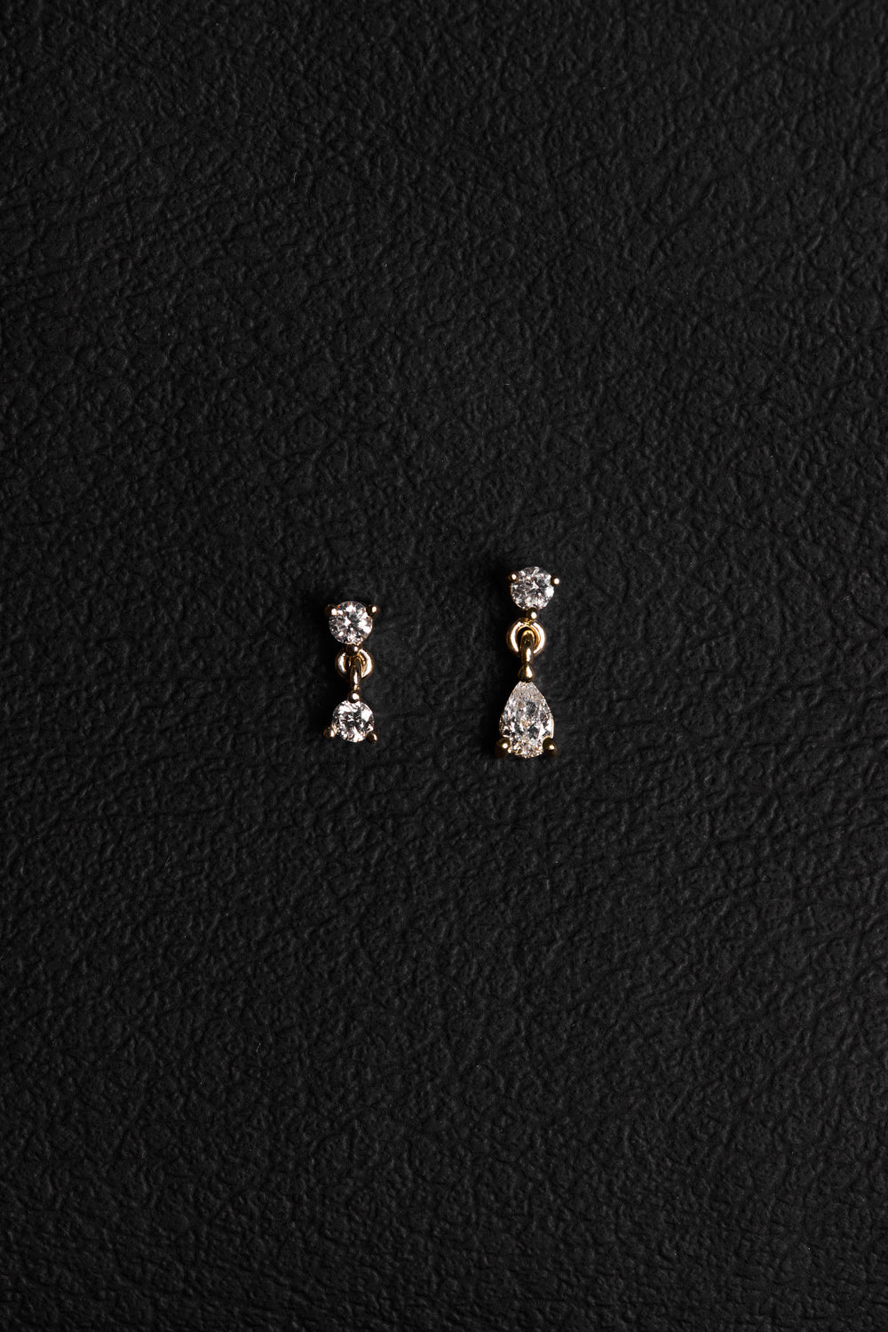 Ilona Round Duo Diamond Studs | 9K White Gold| Natasha Schweitzer