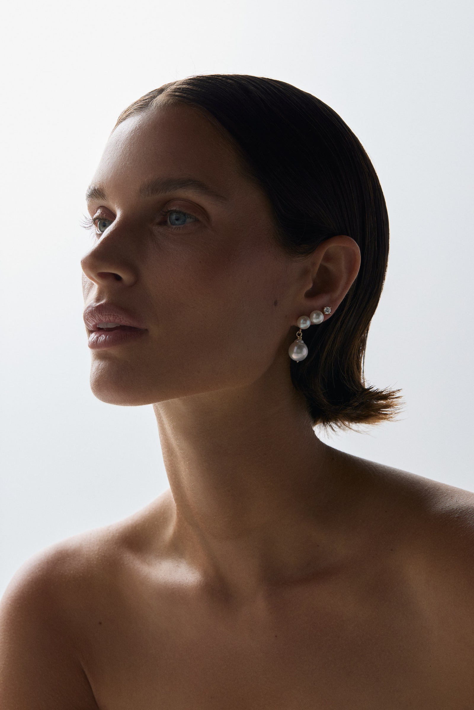 Pearl Studs | 9K Yellow Gold| Natasha Schweitzer