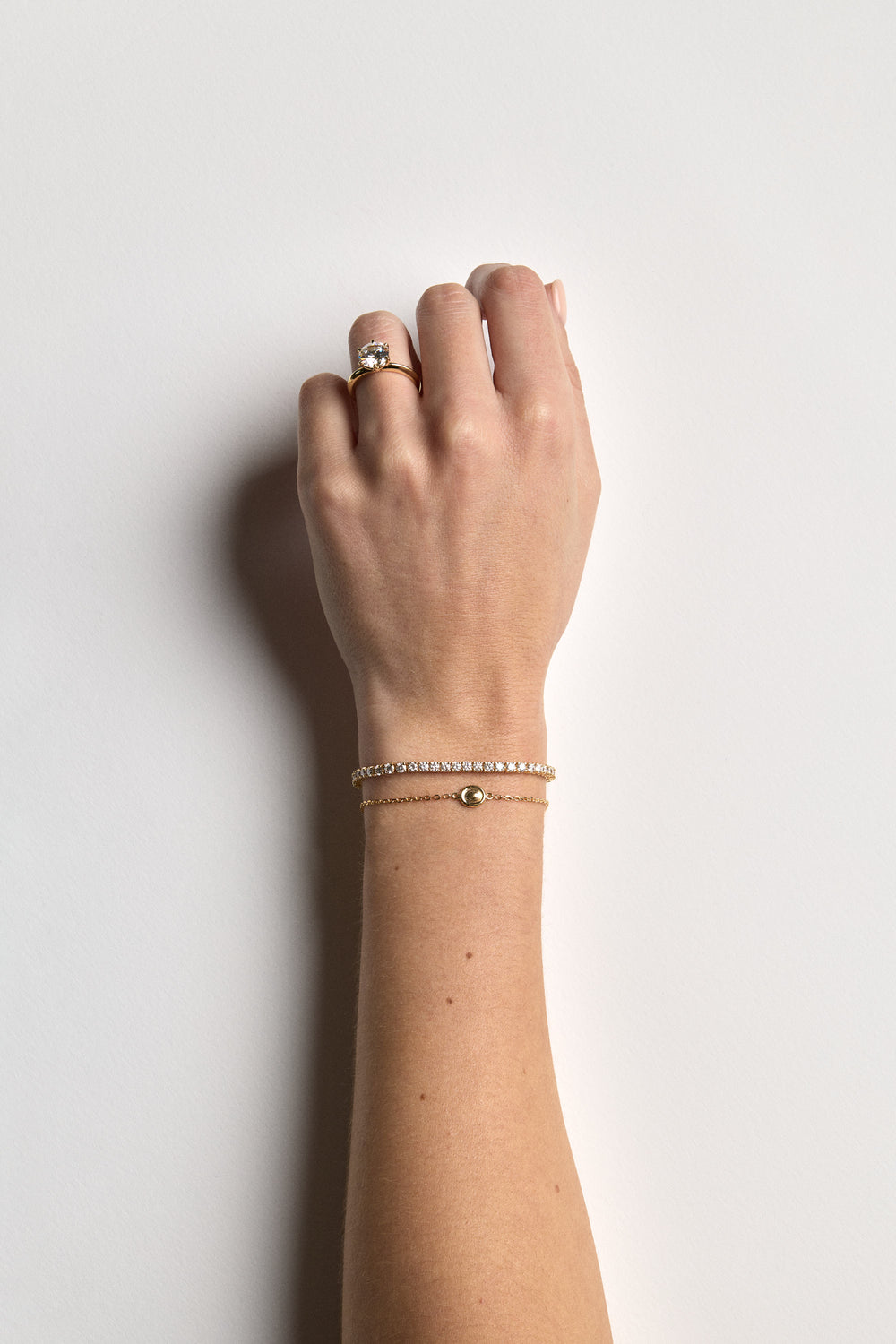 Oval Bezel Bracelet | Silver| Natasha Schweitzer