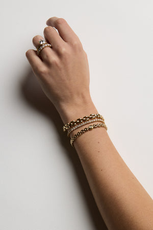 Margot Chain Bracelet | Silver or 9K White Gold | Natasha Schweitzer
