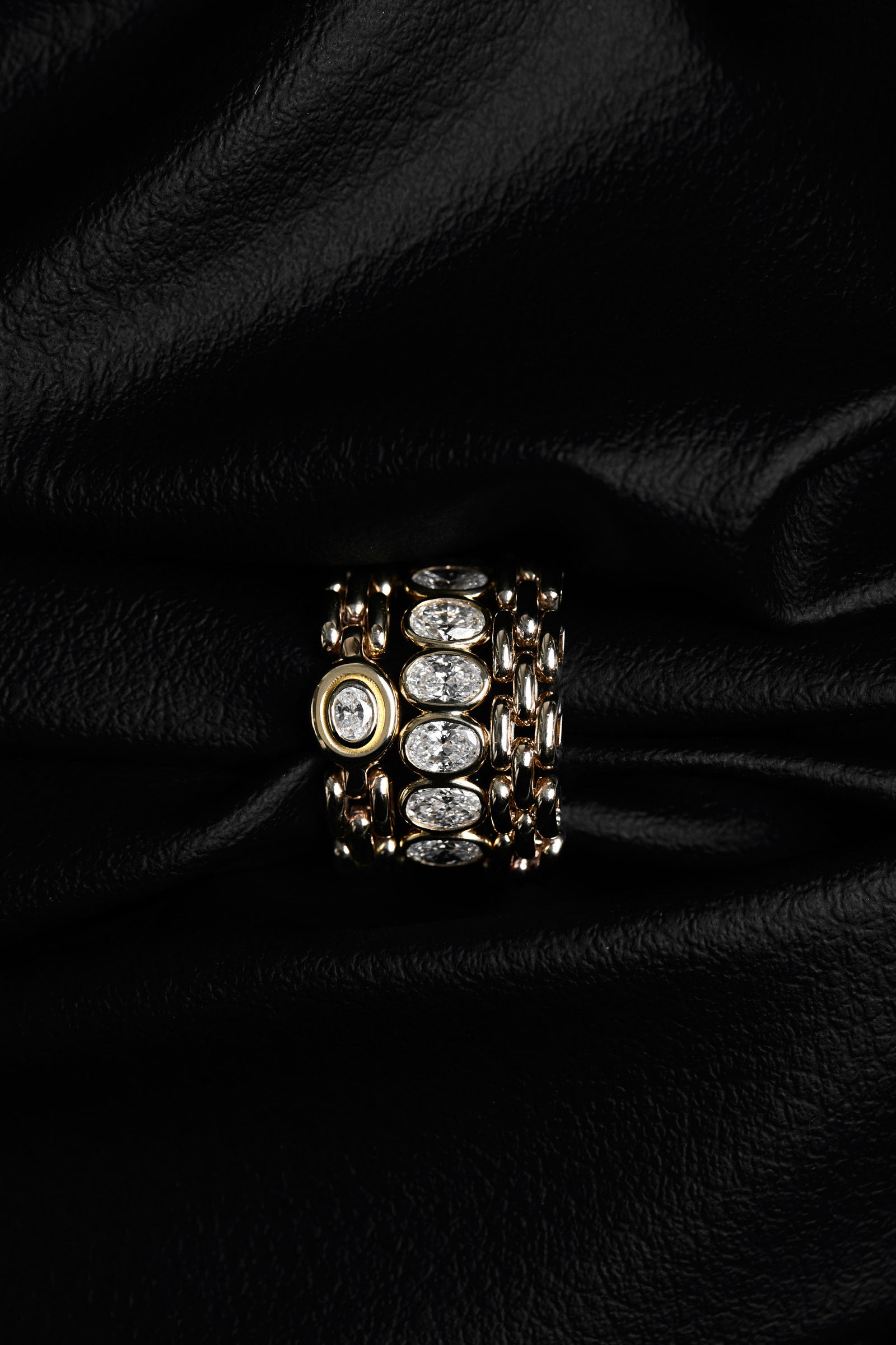 Margot Diamond Chain Ring | 18K Yellow Gold| Natasha Schweitzer