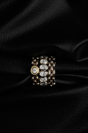 Margot Diamond Chain Ring | 18K Yellow Gold | Natasha Schweitzer