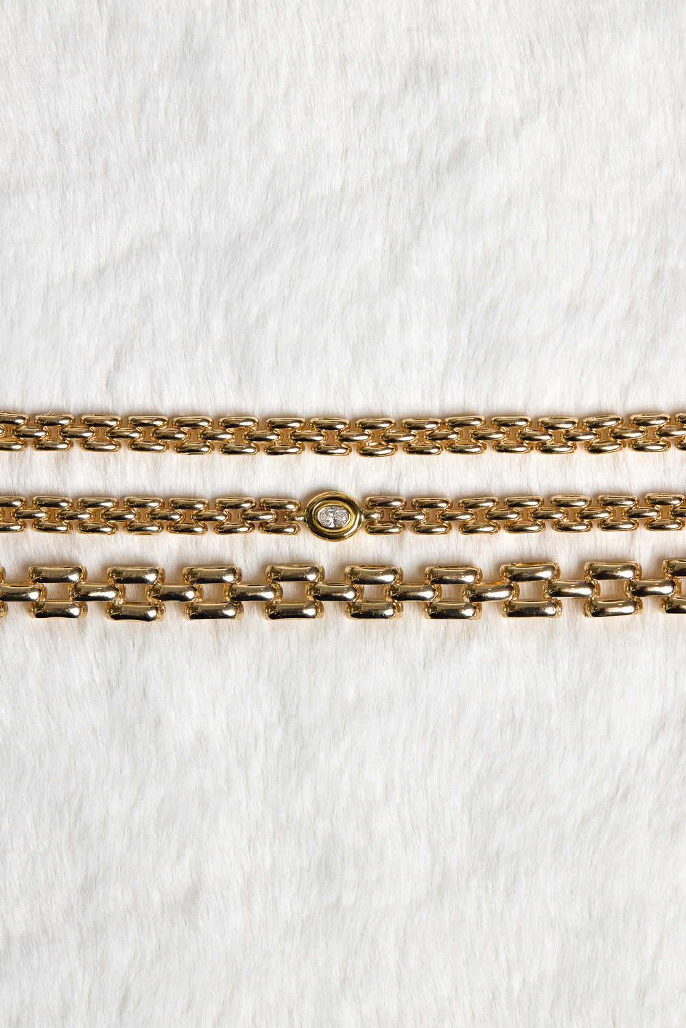 Oval Diamond Mini Margot Chain Bracelet | 9K White Gold| Natasha Schweitzer