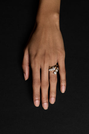 Diamond Wrap Ring | 18K Gold | Natasha Schweitzer