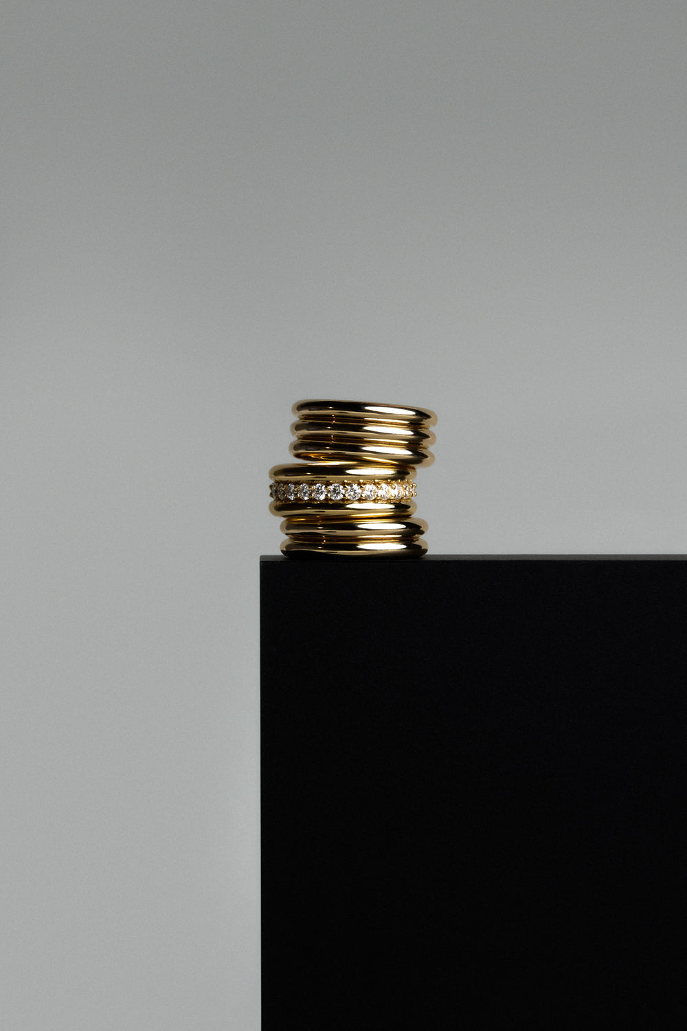 Triple Orielle Ring | 9K Yellow Gold| Natasha Schweitzer