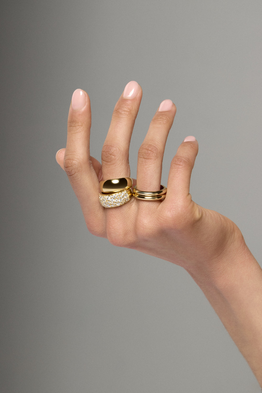 Double Orielle Ring | 9K Yellow Gold