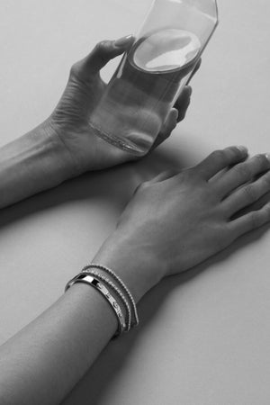 Tennis Bracelet .04ct | 18K White Gold | Natasha Schweitzer