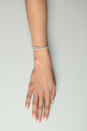 Tennis Bracelet .04ct | 18K White Gold | Natasha Schweitzer