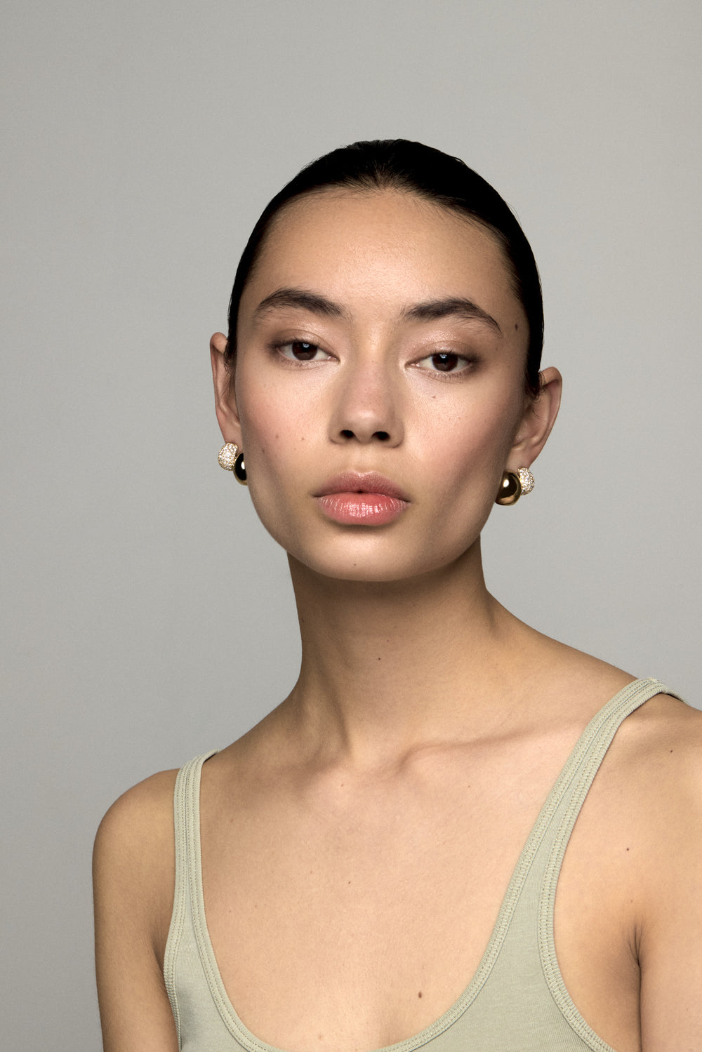 Large Blob Hoops | 9K Yellow or Rose Gold, Gold Plated| Natasha Schweitzer