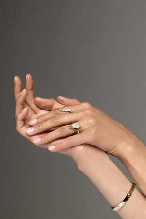 Alex Diamond Wedding Band | 18K White Gold | Natasha Schweitzer