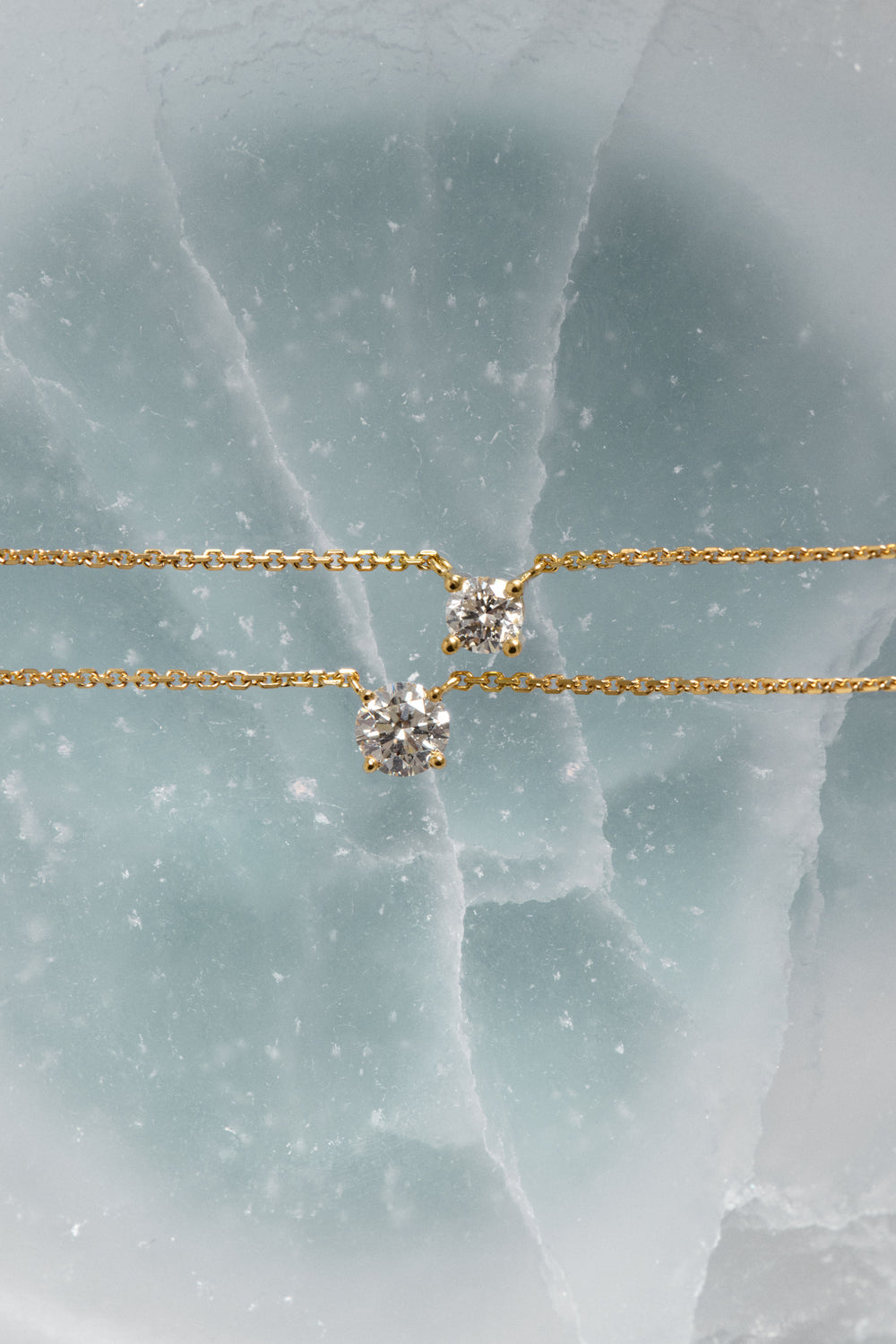 Round Diamond Necklace | 18K Gold| Natasha Schweitzer