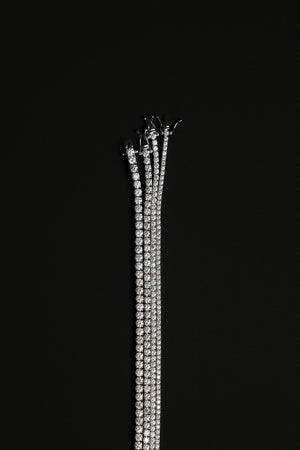 Tennis Bracelet 0.08ct | 18K White Gold | Natasha Schweitzer