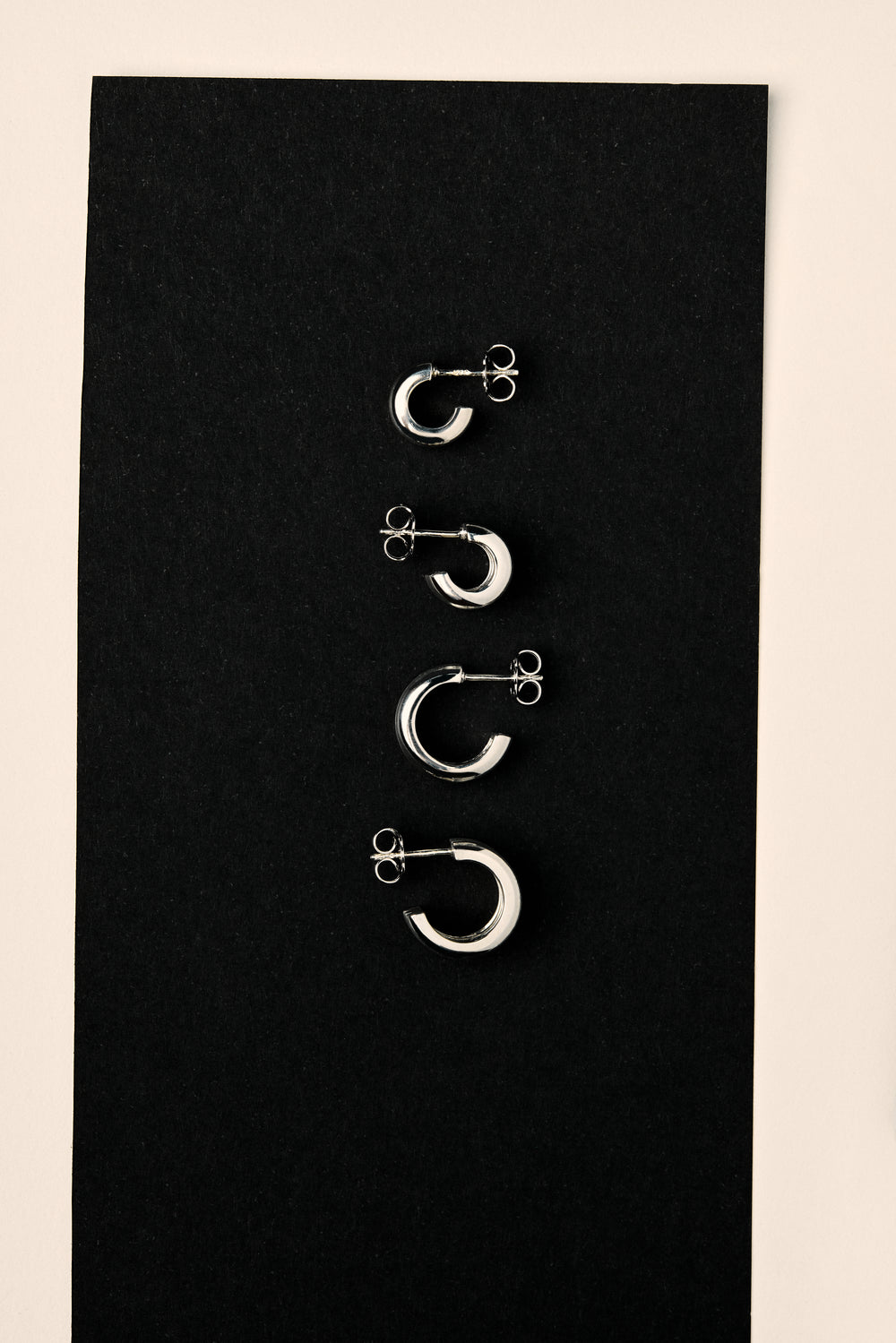 Double Orielle Hoops | Silver| Natasha Schweitzer