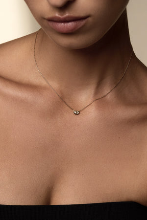 Hexagonal Diamond Necklace | 18K Yellow Gold | Natasha Schweitzer