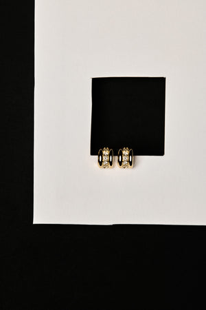 Orielle Diamond Hoops | 14K Yellow Gold | Natasha Schweitzer