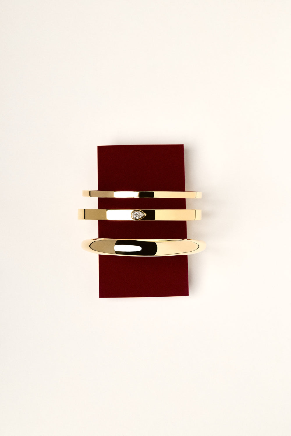 Mini Tallows Bangle | 9K Yellow Gold| Natasha Schweitzer