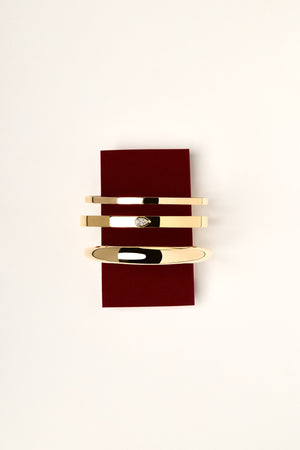 Mini Tallows Bangle | 9K Yellow Gold | Natasha Schweitzer