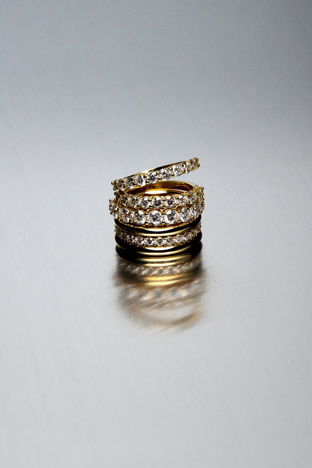 Double Band Georgie Ring | 18K Yellow Gold| Natasha Schweitzer