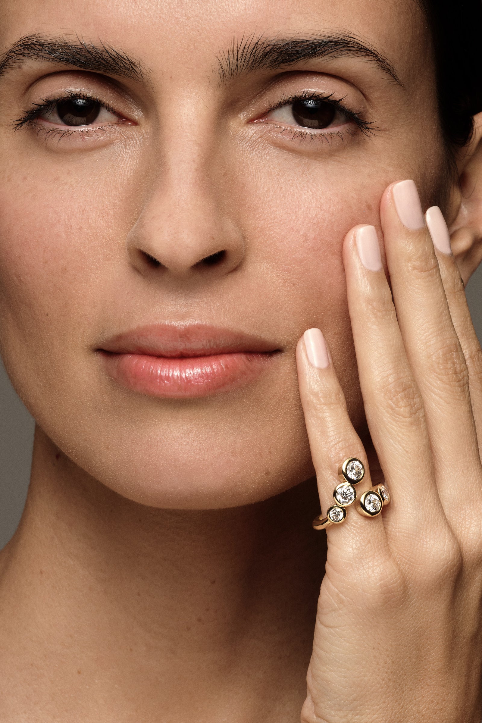 Bezel Diamond Wrap Ring | Open Band| Natasha Schweitzer