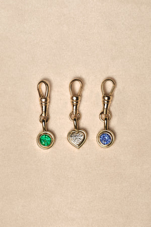 Roma Round Gemstone Pendant | Yellow Gold, More Options Available | Natasha Schweitzer