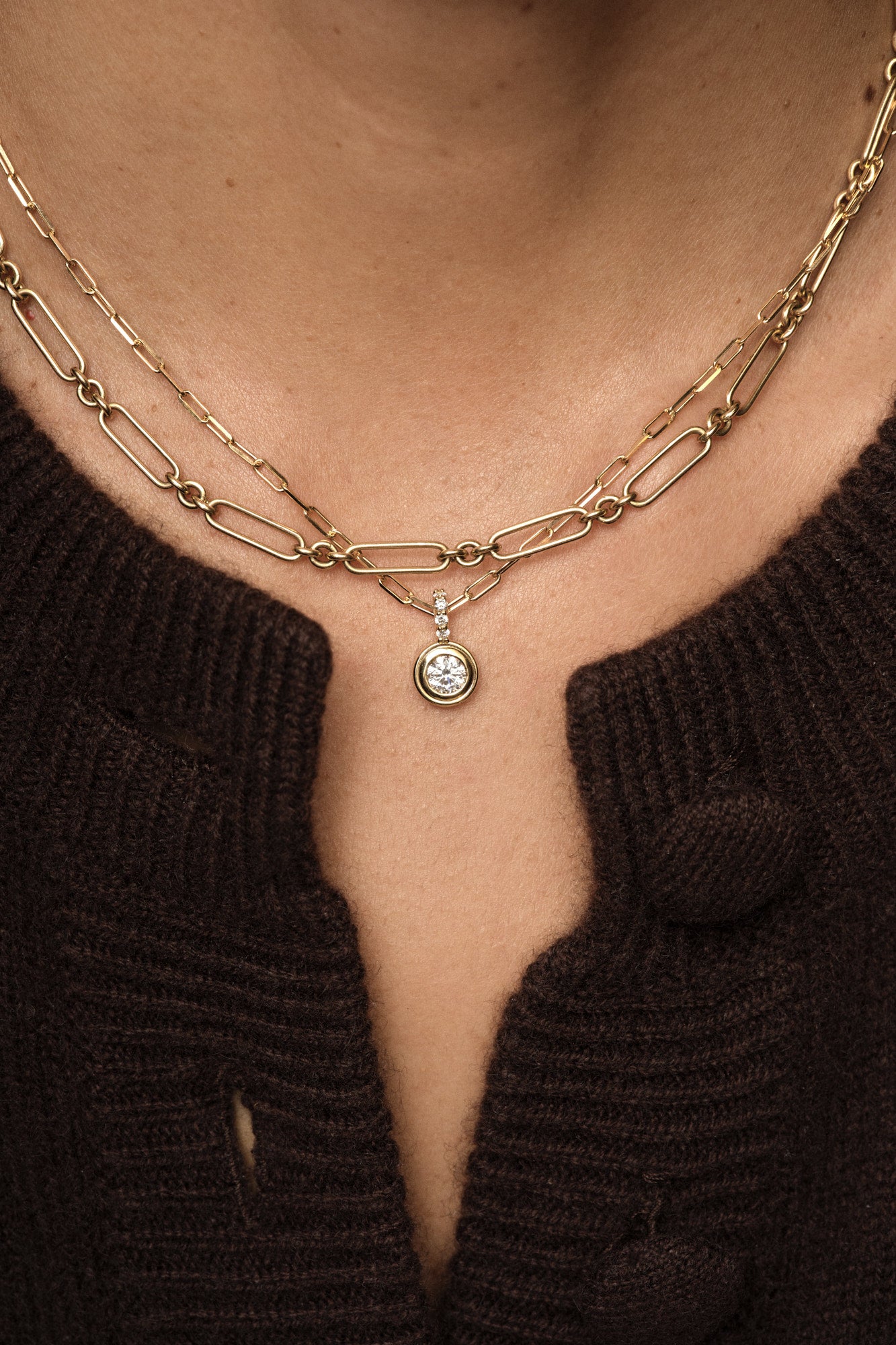 Large Lennox Necklace | Silver or White Gold| Natasha Schweitzer
